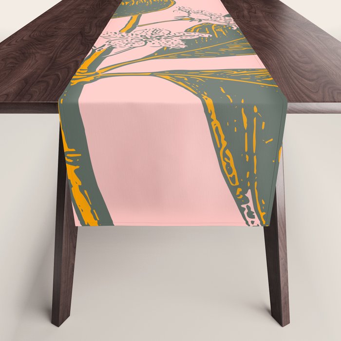 Modern Botanical Banana Leaf Table Runner Gallery Image 1
