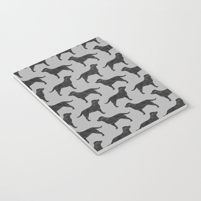Black Labrador Retriever Dog Silhouette Notebook Gallery Image 3