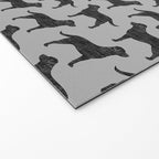 Black Labrador Retriever Dog Silhouette Welcome Mat Gallery Image 2