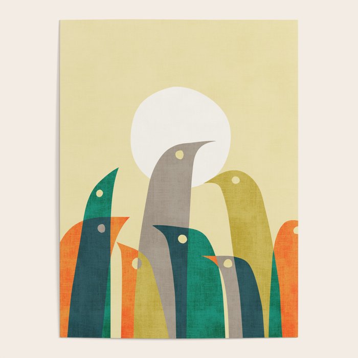 Wild birds at the beach Poster Gallery Image 1