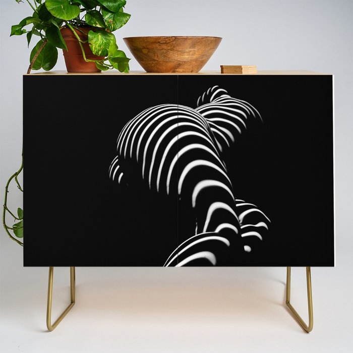 0774-AR BBW Sensual Legs Hips and Ass of a Large Woman Big Beautiful Art Nude Black and White Credenza Gallery Image 1