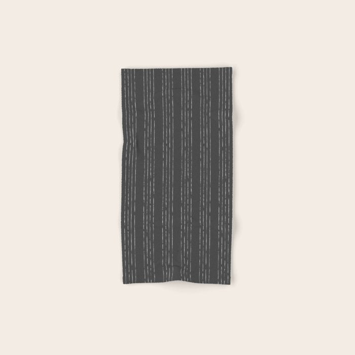 Lines #5 (Dark Gray) Bath Towel Gallery Image 1