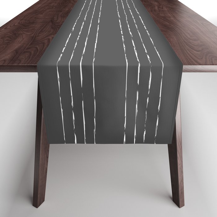 Lines #5 (Dark Gray) Table Runner Gallery Image 1