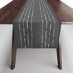 Lines #5 (Dark Gray) Table Runner Gallery Image 1