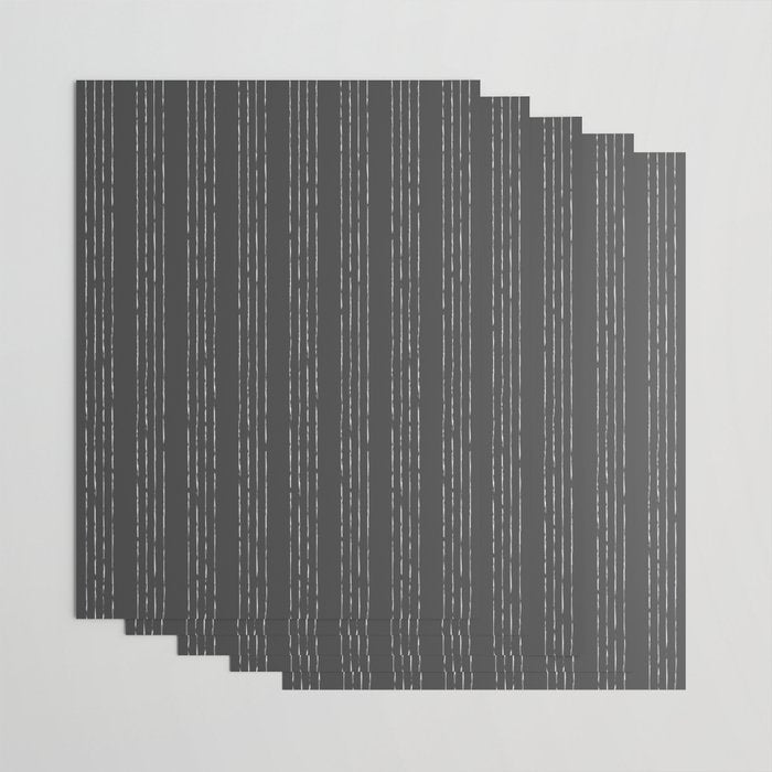 Lines #5 (Dark Gray) Wrapping Paper Gallery Image 3