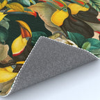 Floral and Birds Vintage Garden Night II Rug Gallery Image 4