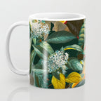 Floral and Birds Vintage Garden Night II Coffee Mug Gallery Image 3