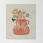 Daisy Jar Throw Blanket Gallery Image 2