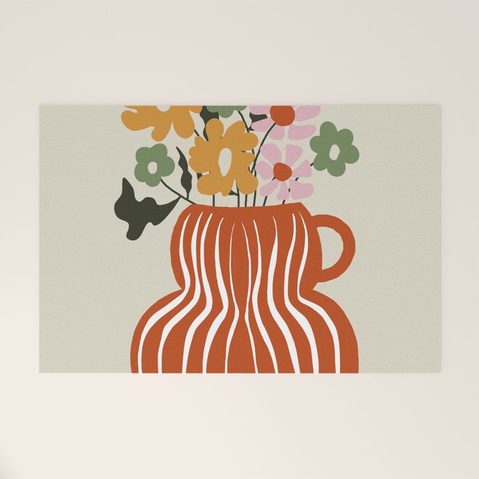 Daisy Jar Welcome Mat Gallery Image 1