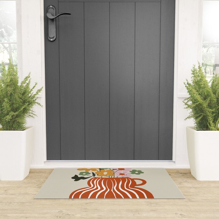 Daisy Jar Welcome Mat Gallery Image 3