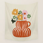 Daisy Jar Wall Tapestry Gallery Image 4