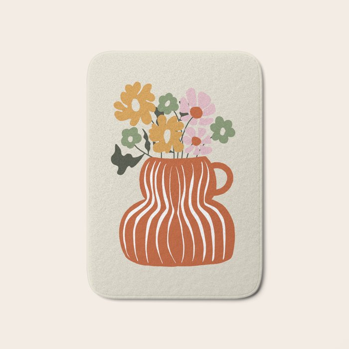 Daisy Jar Bath Mat Gallery Image 1