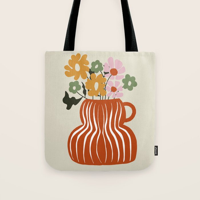 Daisy Jar Tote Bag Gallery Image 1