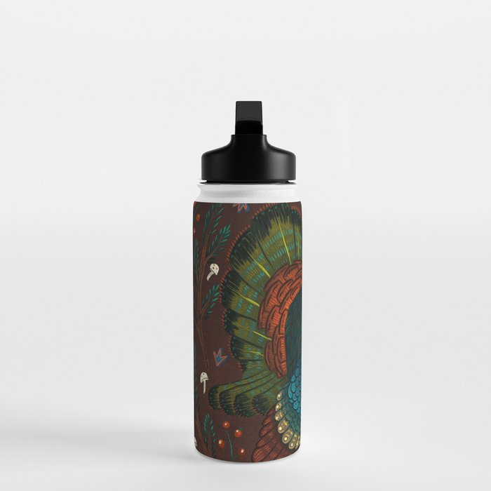 Thanksgiving Pine Turkey Water Bottle Gallery Image 3