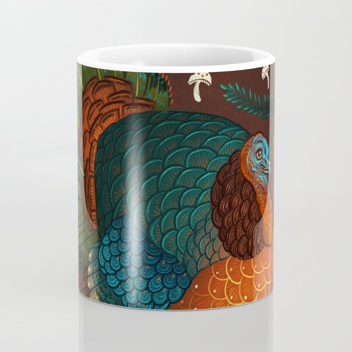 Thanksgiving Pine Turkey Coffee Mug Gallery Image 4