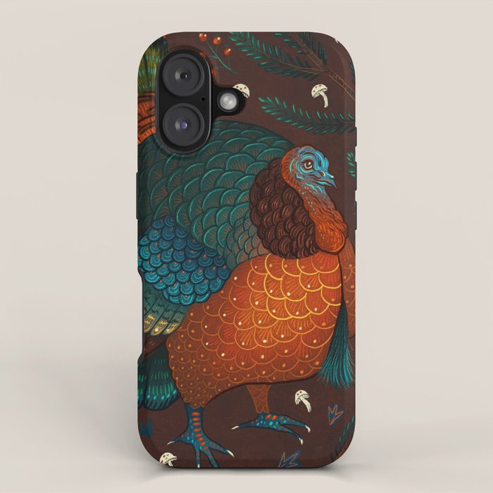 Thanksgiving Pine Turkey iPhone Case Gallery Image 1