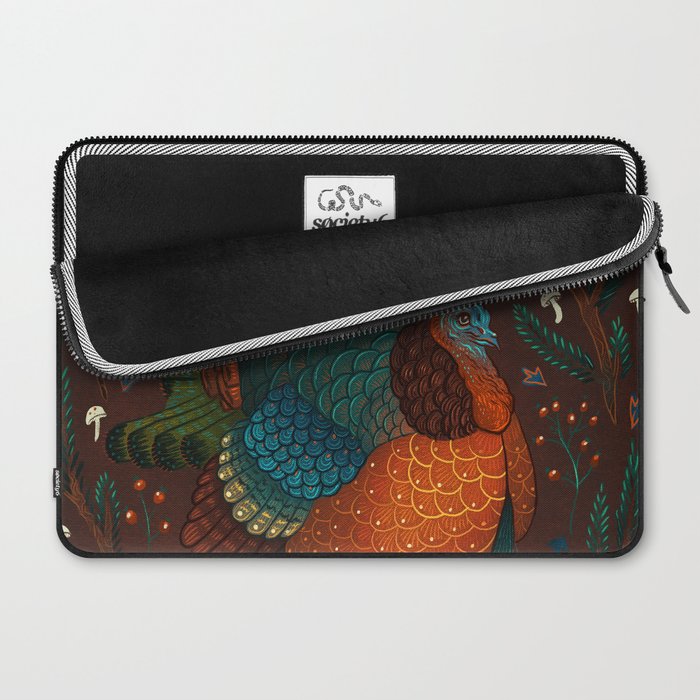 Thanksgiving Pine Turkey Laptop Sleeve Gallery Image 2