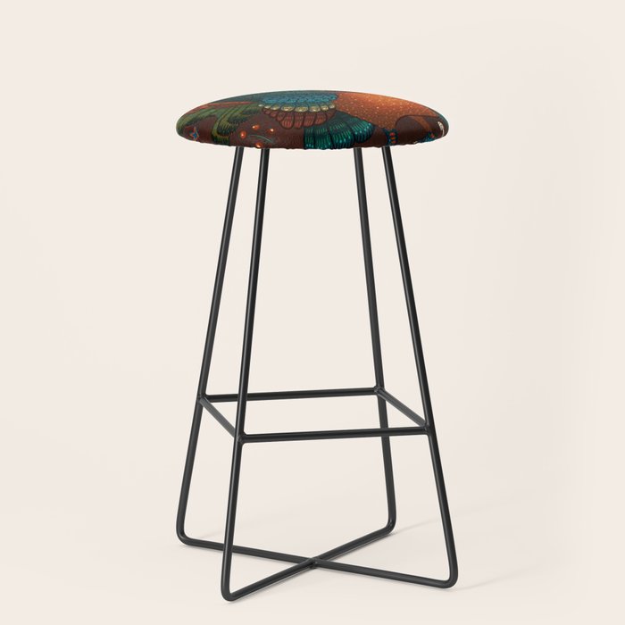 Thanksgiving Pine Turkey Stool Gallery Image 1