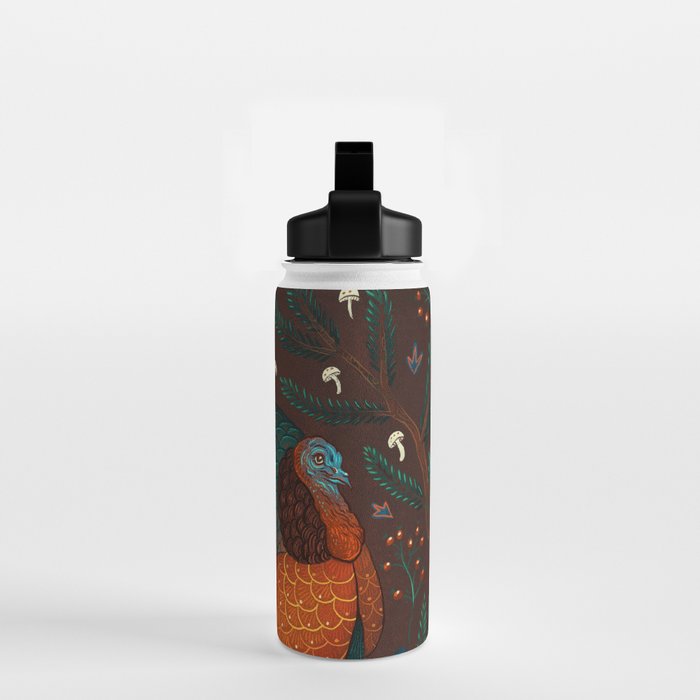 Thanksgiving Pine Turkey Water Bottle Gallery Image 2
