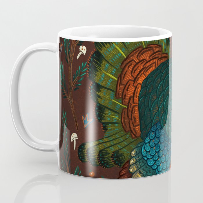 Thanksgiving Pine Turkey Coffee Mug Gallery Image 3