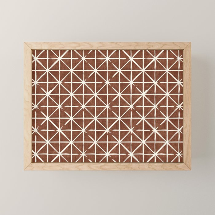 geometric triangles - brandywine Mini Art Print Gallery Image 1