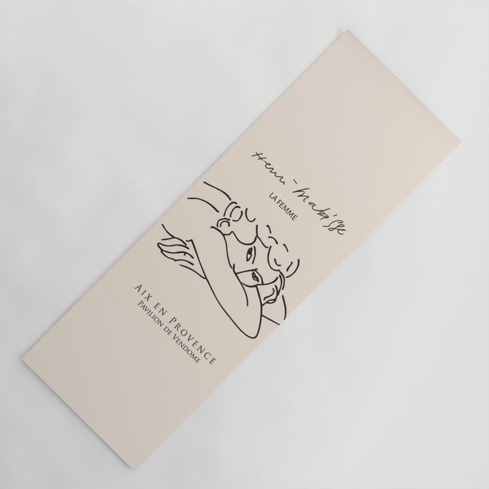 Henri Matisse 'La Femme' Female Nude Figurative Line Art Yoga Mat Gallery Image 1