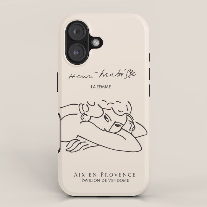Henri Matisse 'La Femme' Female Nude Figurative Line Art iPhone Case Gallery Image 1