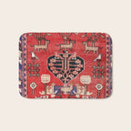 Antique Animal & Bird Persian Rug Print Bath Mat Gallery Image 1