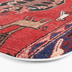 Antique Animal & Bird Persian Rug Print Bath Mat Gallery Image 3