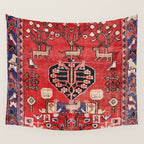 Antique Animal & Bird Persian Rug Print Wall Tapestry Gallery Image 4