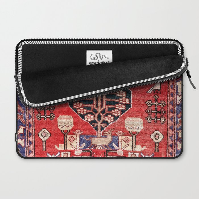 Antique Animal & Bird Persian Rug Print Laptop Sleeve Gallery Image 2