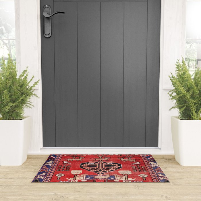 Antique Animal & Bird Persian Rug Print Welcome Mat Gallery Image 3