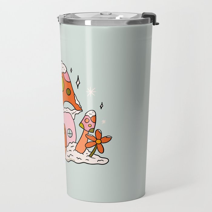 Mushroom Cottage Travel Mug Gallery Image 2