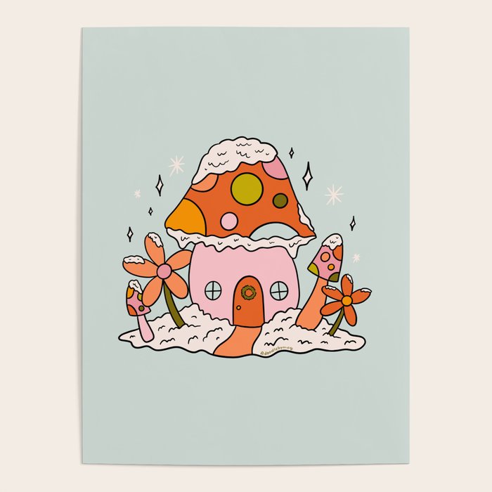 Mushroom Cottage Poster Gallery Image 1