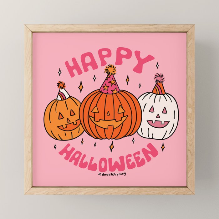 Happy Halloween Party Mini Art Print Gallery Image 1