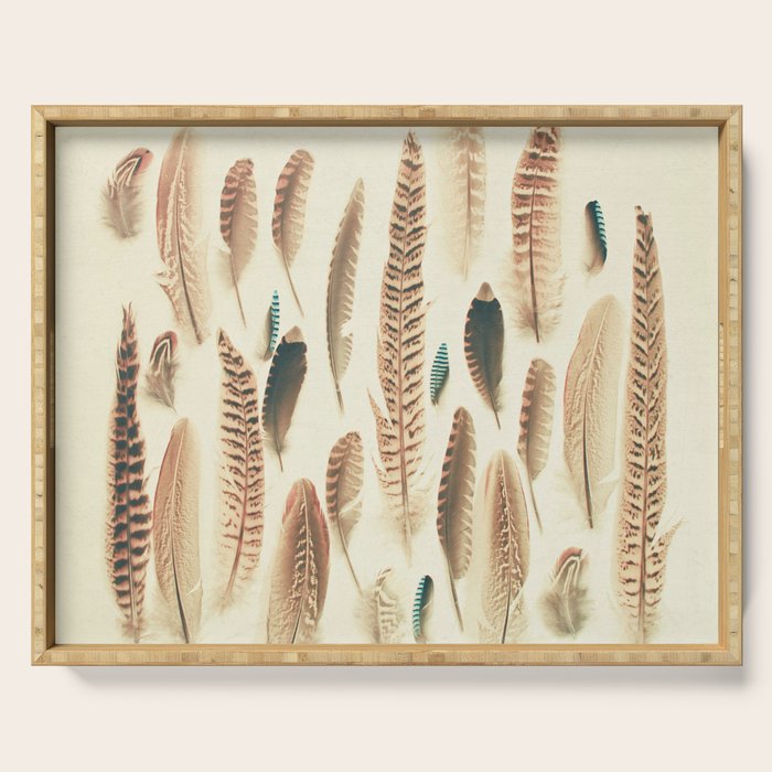 Found Feathers Serving Tray Gallery Image 1