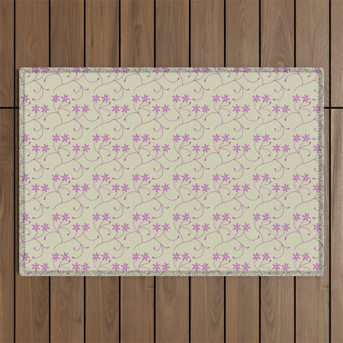 Spa Garden Vines Outdoor Rug Gallery Image 1