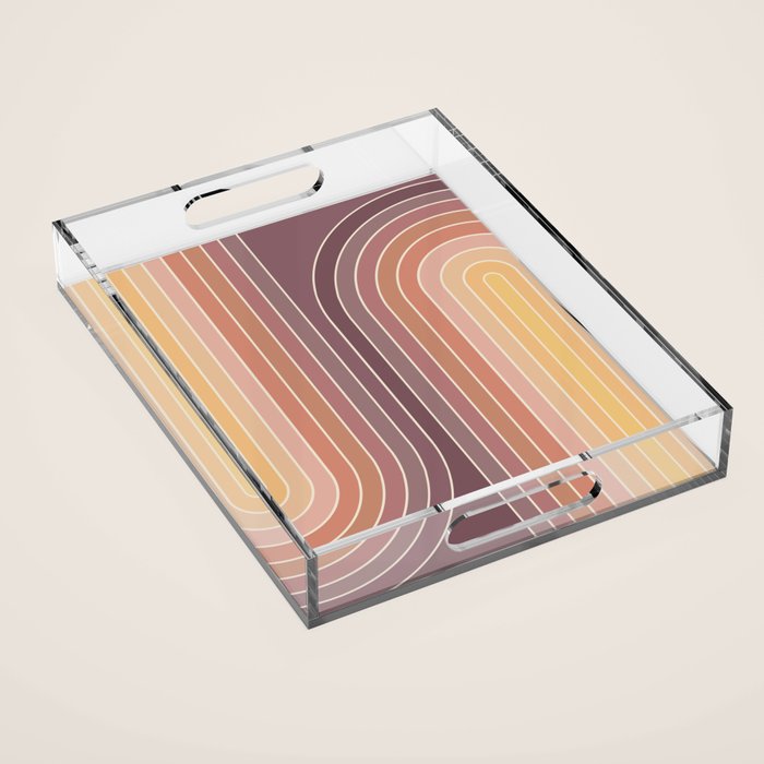 Gradient Curvature I Acrylic Tray Gallery Image 1