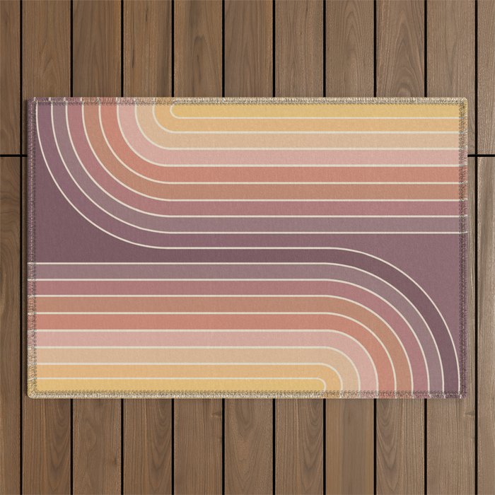 Gradient Curvature I Outdoor Rug Gallery Image 1