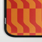 Irregular Squiggly Stripes pattern red and orange  Laptop Sleeve Gallery Image 3