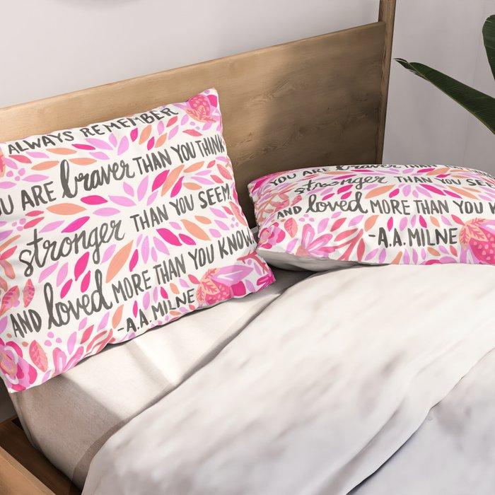 Always Remember - Pink OmbrÃ© Palette Pillow Sham Gallery Image 2