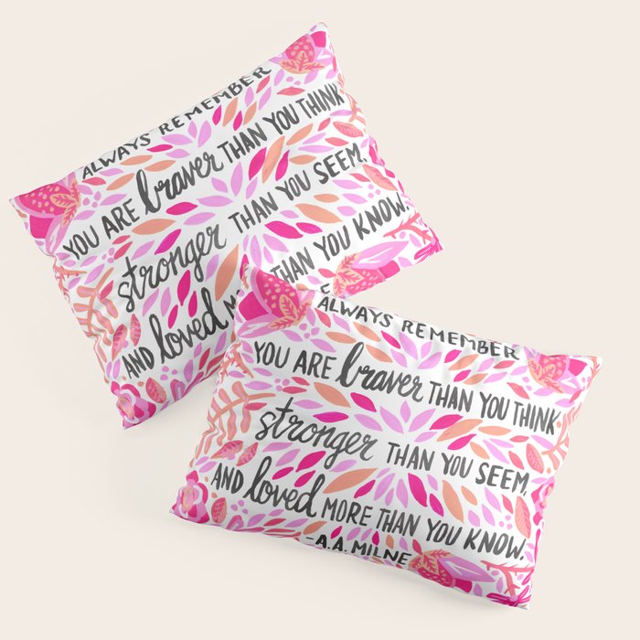 Always Remember - Pink OmbrÃ© Palette Pillow Sham Gallery Image 3