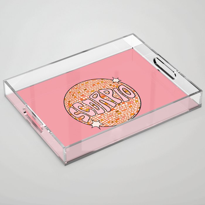 Scorpio Disco Ball Acrylic Tray Gallery Image 1