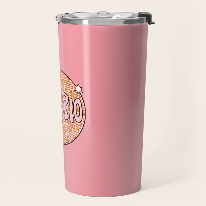 Scorpio Disco Ball Travel Mug Gallery Image 2