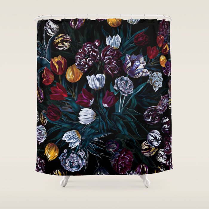 EXOTIC GARDEN - NIGHT XIV Shower Curtain Gallery Image 1
