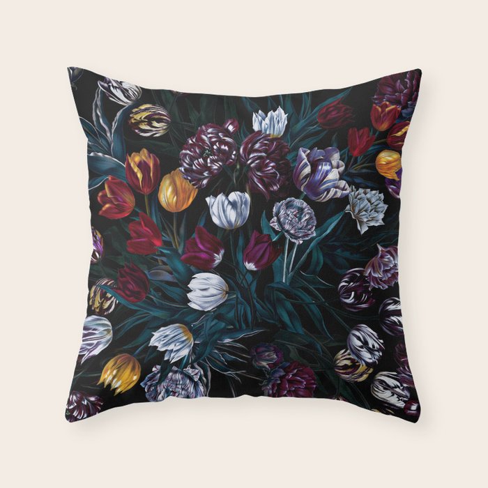EXOTIC GARDEN - NIGHT XIV Throw Pillow Gallery Image 6