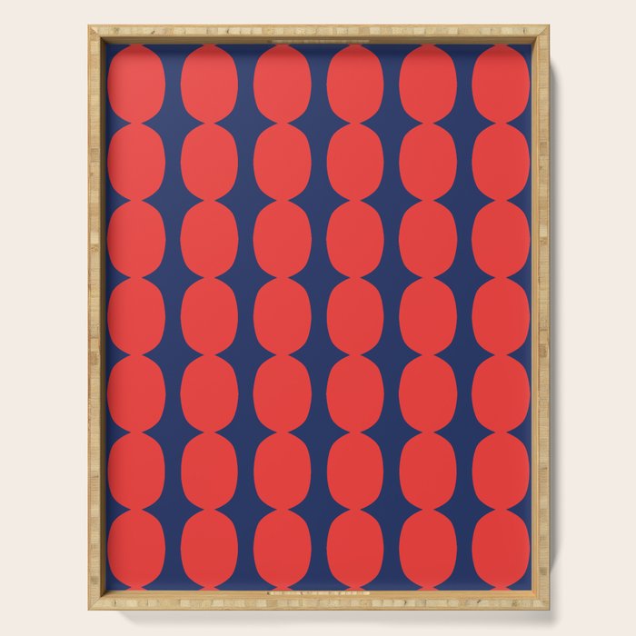 Ember and Navy Bubble Chain Serving Tray Gallery Image 1