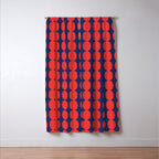 Ember and Navy Bubble Chain Window Curtain Gallery Image 3