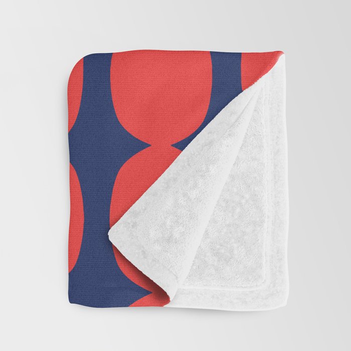 Ember and Navy Bubble Chain Throw Blanket Gallery Image 3