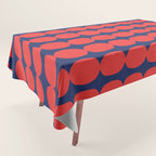 Ember and Navy Bubble Chain Tablecloth Gallery Image 1